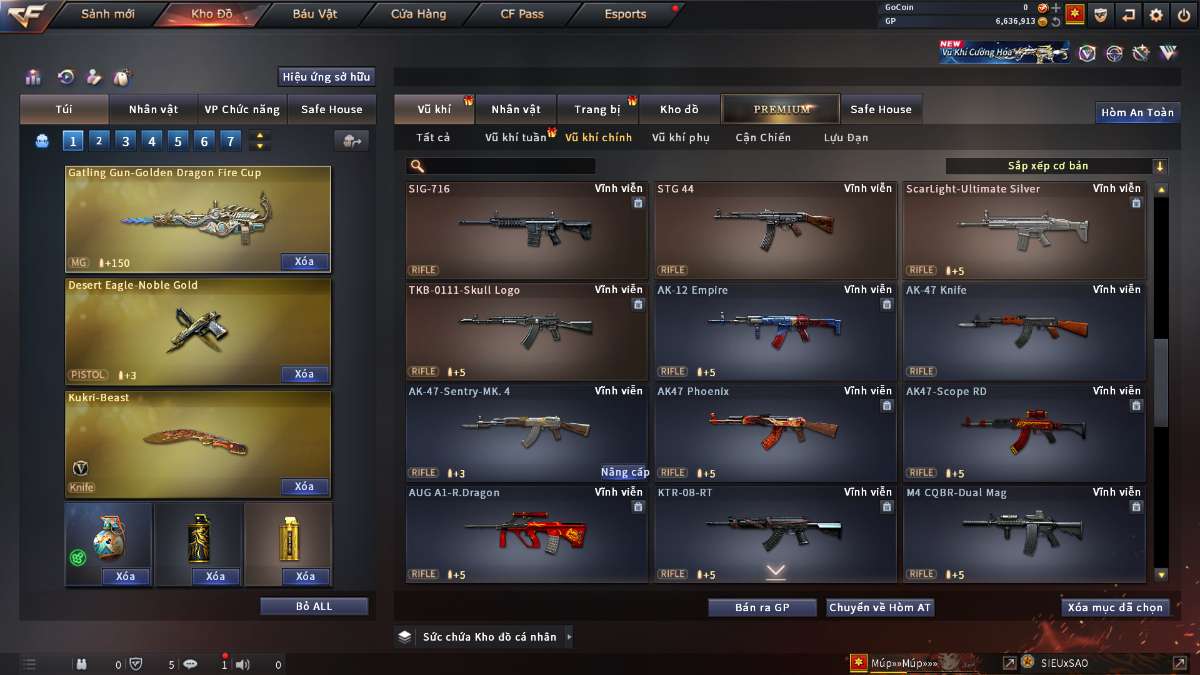 shop acc cf uy tin gia re